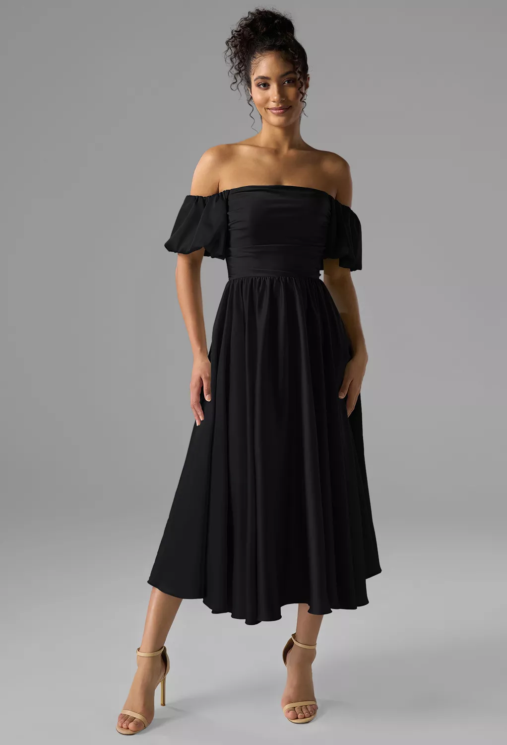 AW Kye Black Metallic  Wedding Guest Dresses